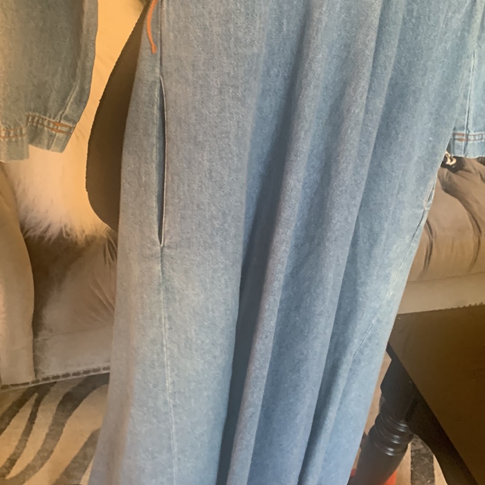 Vintage Talbots blue jean dress size 2 - Picture 5 of 8